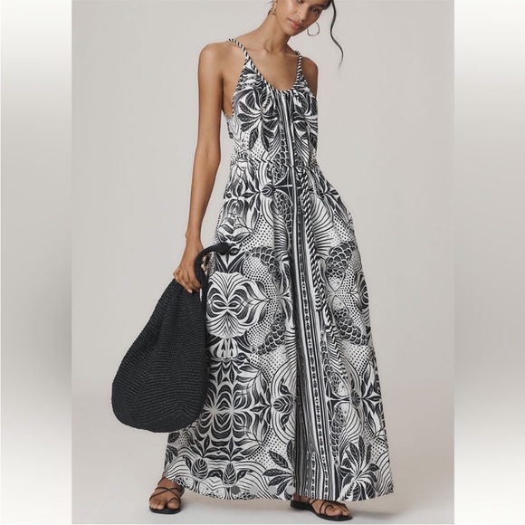 Off-White Monochrome Elegance Scarf Lenzing Ecovero Jumpsuit - Picture 1 of 9